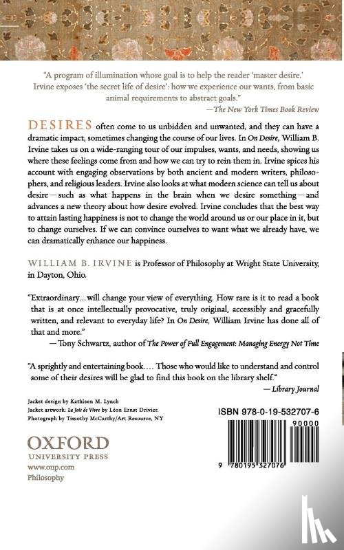 Irvine, William B. (Professor of Philosophy - On Desire