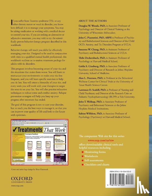 Woods, Douglas W, Piacentini, John, Chang, Susanna, Deckersbach, Thilo - Managing Tourette Syndrome