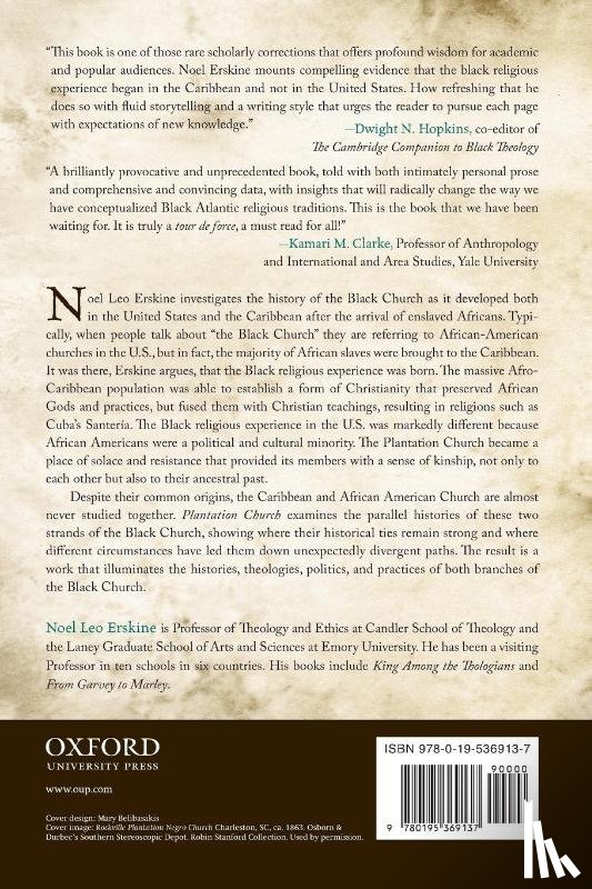 Leo Erskine, Noel (Professor of Theology and Ethics - Plantation Church