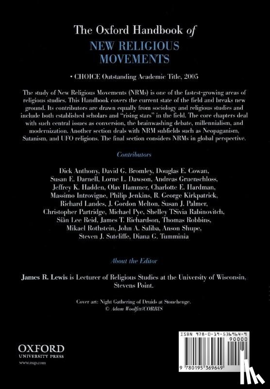 Lewis, James R ( - The Oxford Handbook of New Religious Movements