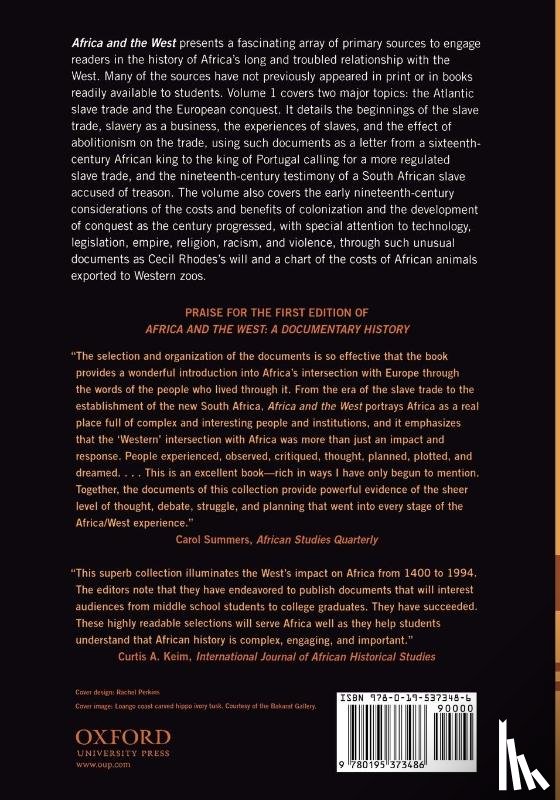 Worger, William H. (Professor of History, Clark, Nancy L. (Professor of History, Alpers, Edward A. (Professor of History - Africa and the West: A Documentary History