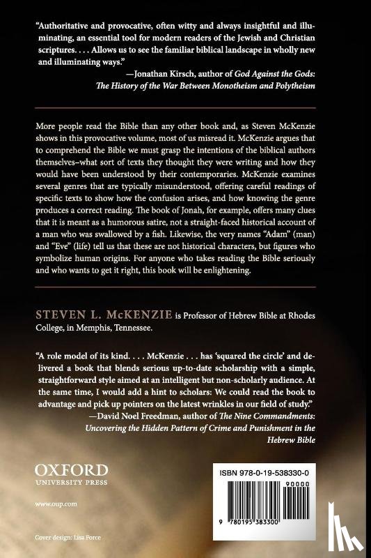 McKenzie, Steven L. (Professor of Hebrew Bible - How to Read the Bible