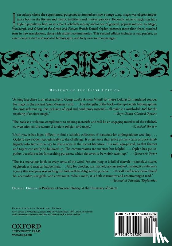 Ogden, Daniel (Professor of Ancient History - Magic, Witchcraft and Ghosts in the Greek and Roman Worlds
