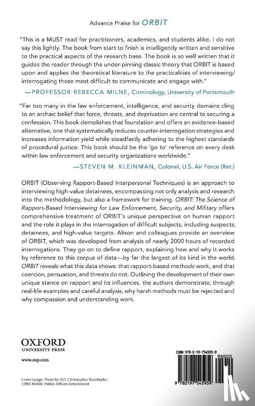 Alison, Laurence J. (Professor of Forensic and Investigative Psychology, Alison, Emily (Research Associate, Shortland, Neil (Director for the Centre for Terrorism and Security Studies (CTSS), Surmon-Bohr, Frances (Research Associate - ORBIT
