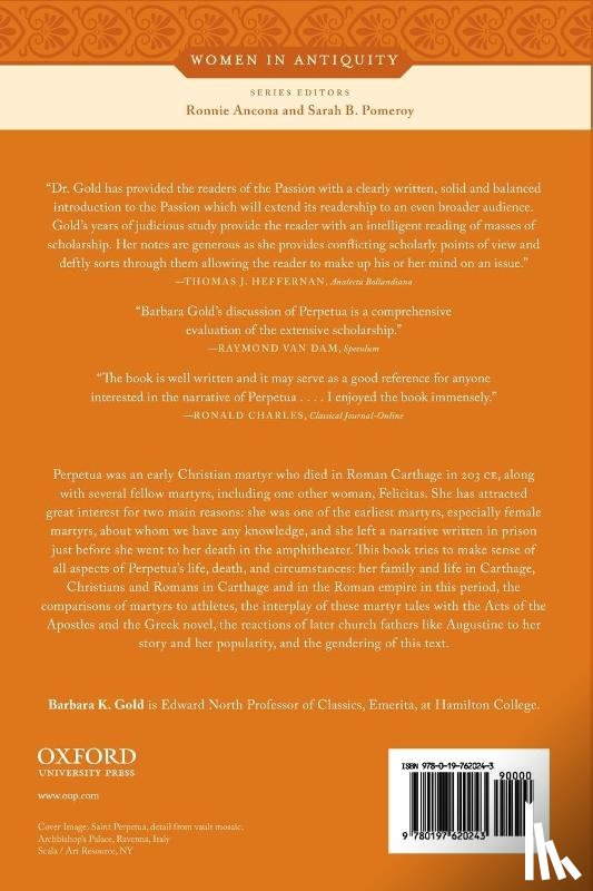 Gold, Barbara K. (Professor of Classics - Perpetua