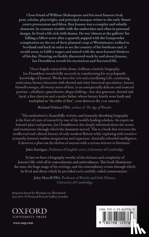 Donaldson, Ian (Honorary Professorial Fellow in the School of Culture and Communication - Ben Jonson