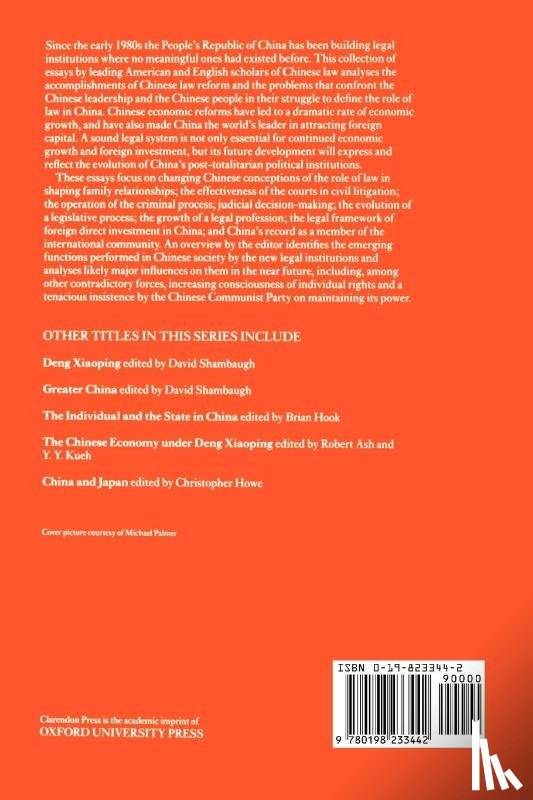  - China's Legal Reforms