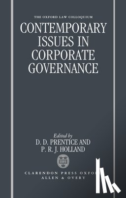  - Contemporary Issues in Corporate Governance