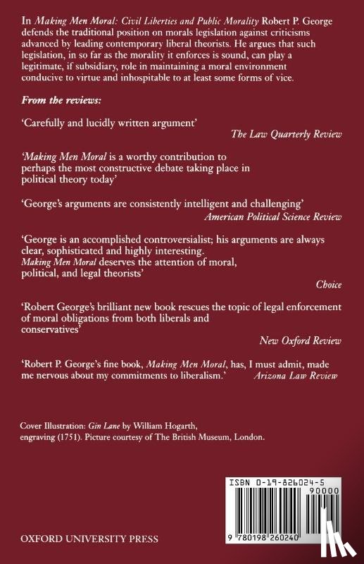 George, Robert P. (Associate Professor of Politics - Making Men Moral