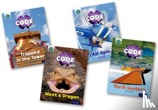 Burchett, Jan, Vogler, Sara, Hawes, Alison, Llewellyn, Claire - Project X CODE Extra: Light Blue Book Band, Oxford Level 4: Dragon Quest and Wild Rides, Mixed Pack of 4