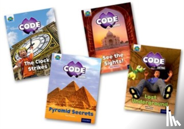 Bergman, Mara, Penrose, Jane, Tucker, Mike - Project X CODE Extra: Purple Book Band, Oxford Level 8: Wonders of the World and Pyramid Peril, Mixed Pack of 4