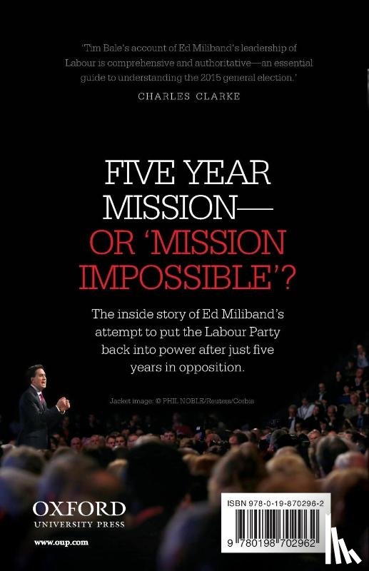 Bale, Tim (Professor of Politics - Five Year Mission