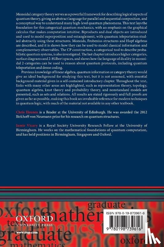 Heunen, Chris (Reader, Vicary, Jamie (Royal Society University Research Fellow - Categories for Quantum Theory