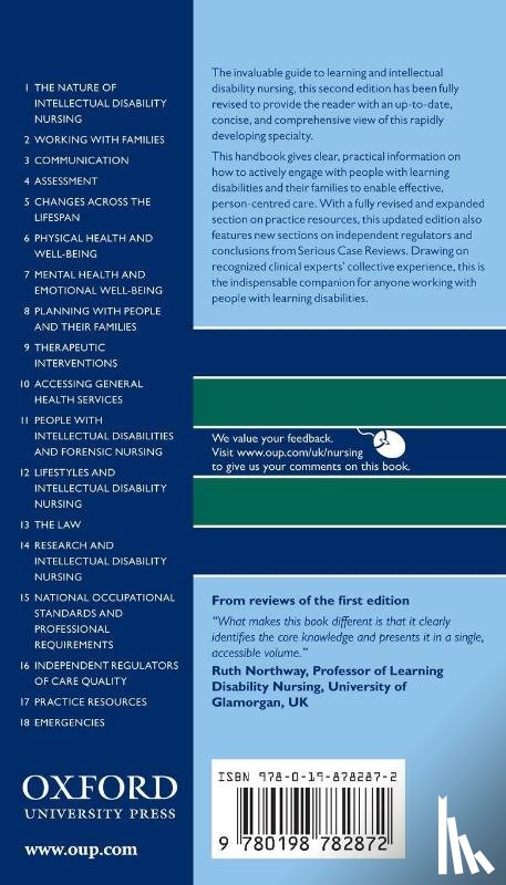  - Oxford Handbook of Learning and Intellectual Disability Nursing
