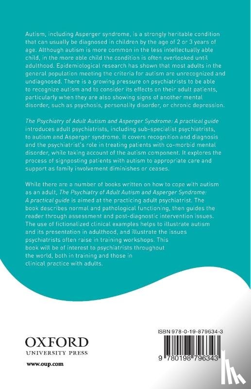 Brugha, Traolach S. (Professor of Psychiatry and Consultant Psychiatrist - The Psychiatry of Adult Autism and Asperger Syndrome
