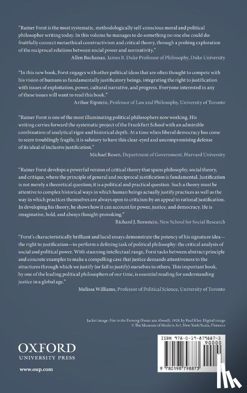 Forst, Rainer (Professor of Political Theory and Philosophy - Normativity and Power