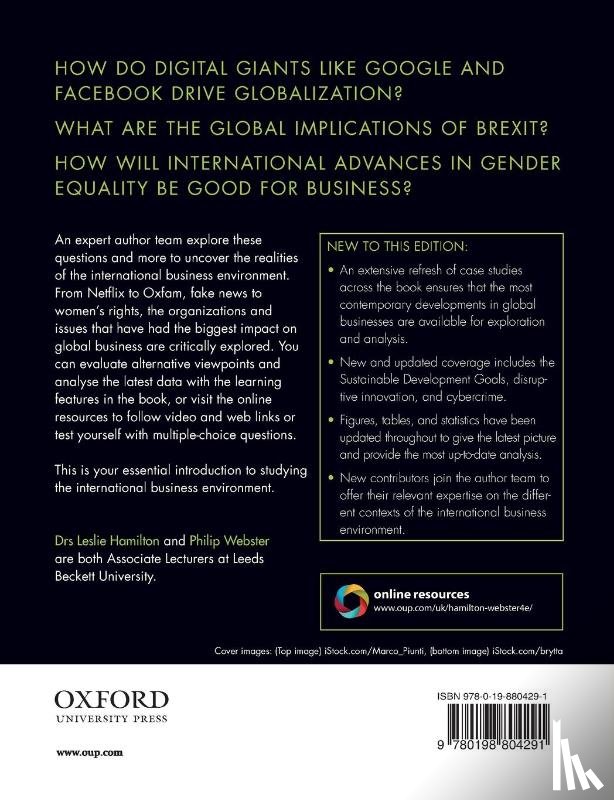 Hamilton, Leslie (Associate Lecturer at Leeds Beckett University), Webster, Philip (Associate Lecturer at Leeds Beckett University) - The International Business Environment