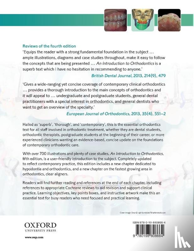 Littlewood, Simon J. (Consultant Orthodontist and Specialty Lead, Mitchell, Laura (Previously Consultant Orthodontist - An Introduction to Orthodontics