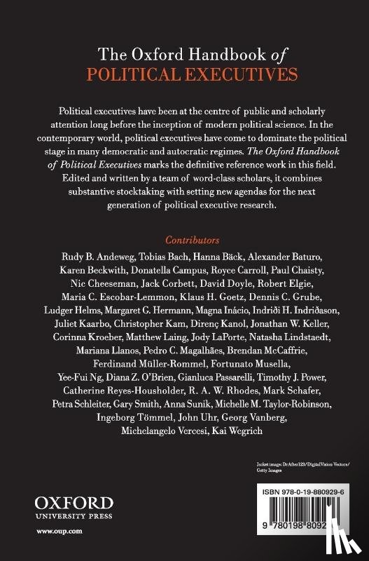  - The Oxford Handbook of Political Executives