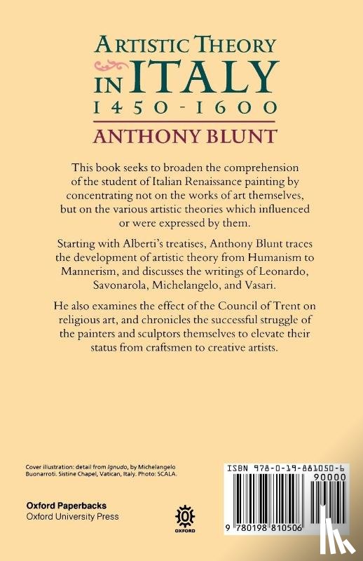 Blunt, Anthony - Artistic Theory in Italy 1450-1600