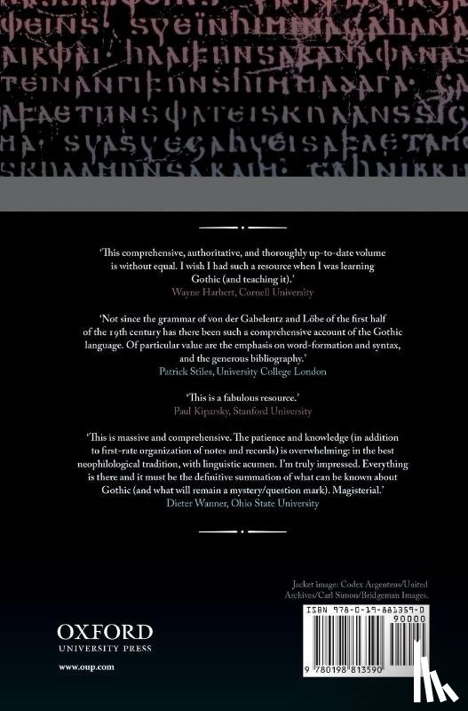 Miller, D. Gary (Professor Emeritus of Linguistics and the Classics - The Oxford Gothic Grammar