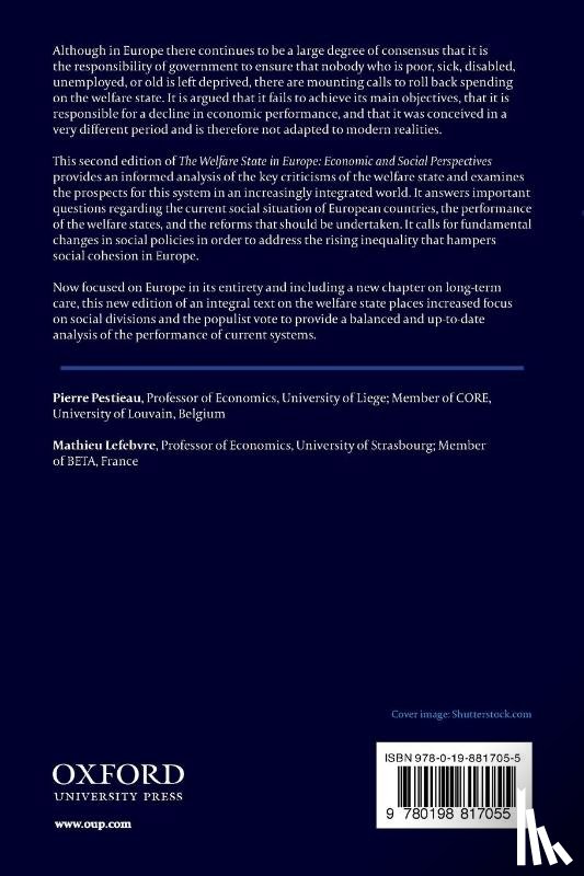 Pestieau, Pierre (Professor of Economics, Lefebvre, Mathieu (Associate Professor - The Welfare State in Europe
