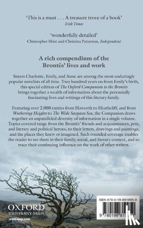 Alexander, Christine (School of English, Smith, Margaret (Formerly fellow of the Institute of Advanced Research in Arts and Social Sciences - The Oxford Companion to the Brontes