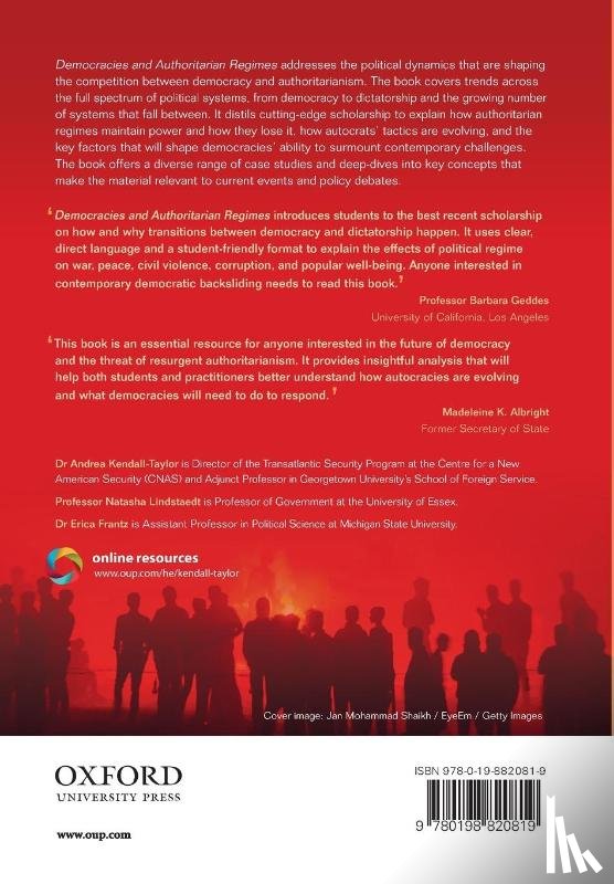 Kendall-Taylor, Andrea (Director of the Transatlantic Security Program, Lindstaedt, Natasha (Professor of Government, Frantz, Erica (Assistant Professor - Democracies and Authoritarian Regimes