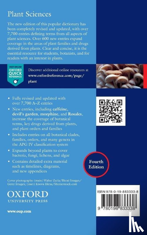 Allaby, Michael - A Dictionary of Plant Sciences