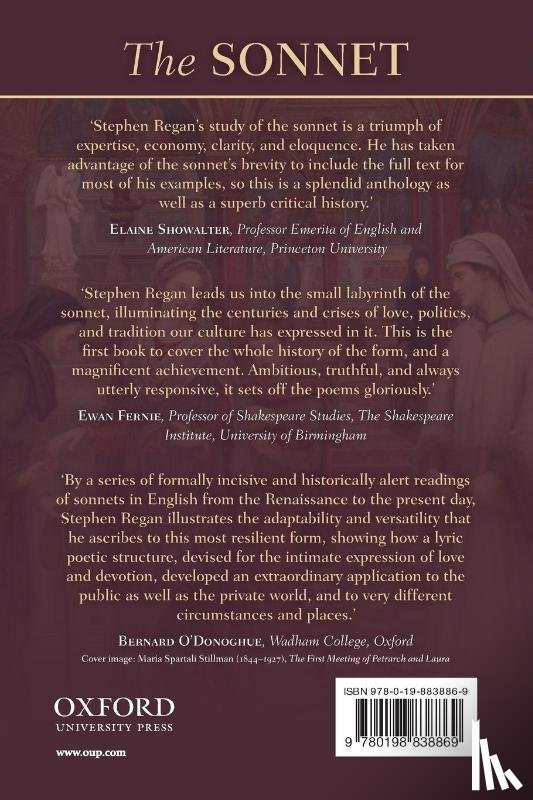 Regan, Stephen (Professor of English - The Sonnet