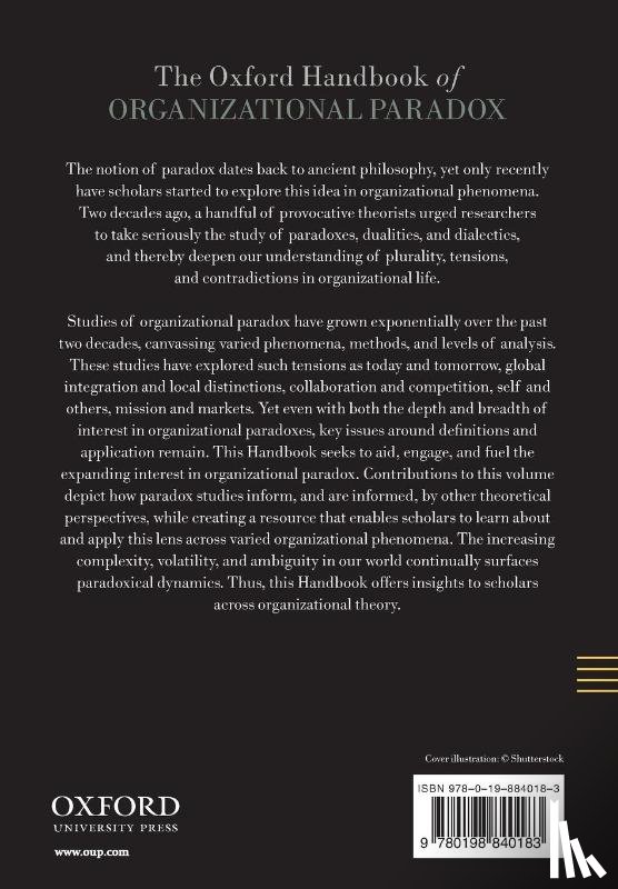  - The Oxford Handbook of Organizational Paradox