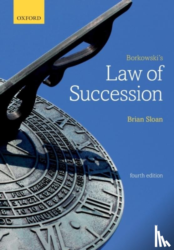 Sloan, Brian (College Lecturer in Law - Borkowski's Law of Succession