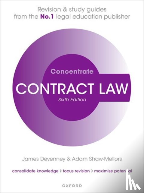 Devenney, James (Head of School and Professor of Transnational Commercial Law, Shaw-Mellors, Adam (Senior Lecturer in Commercial Law - Contract Law Concentrate