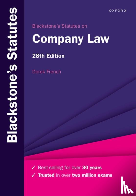 French, Derek (Freelance editor and writer in business and legal publishing for over 30 years - Blackstone's Statutes on Company Law