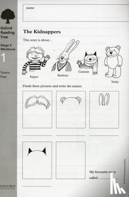 Page, Thelma - Oxford Reading Tree: Level 8: Workbooks: Workbook 1: The Kidnappers and Viking Adventures (Pack of 6)