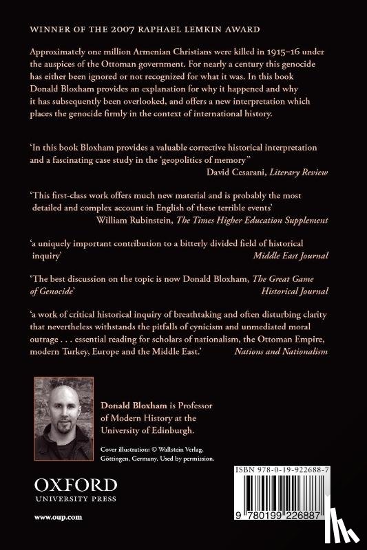 Bloxham, Donald (Reader in History - The Great Game of Genocide