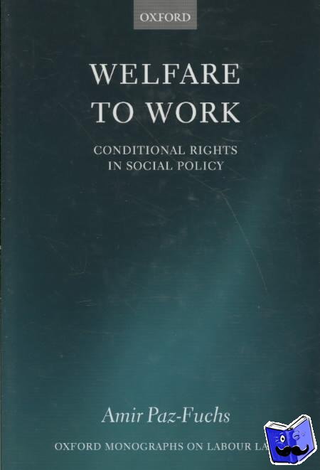 Paz-Fuchs, Amir (Lecturer, Ono College of law) - Welfare to Work