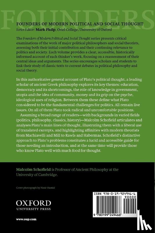 Schofield, Malcolm (University of Cambridge) - Plato
