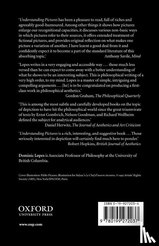 Lopes, Dominic (Assistant Professor of Philosophy - Understanding Pictures