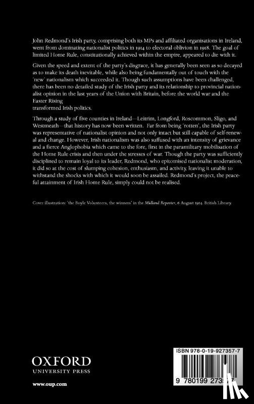 Wheatley, Michael (Visiting Research Fellow - Nationalism and the Irish Party