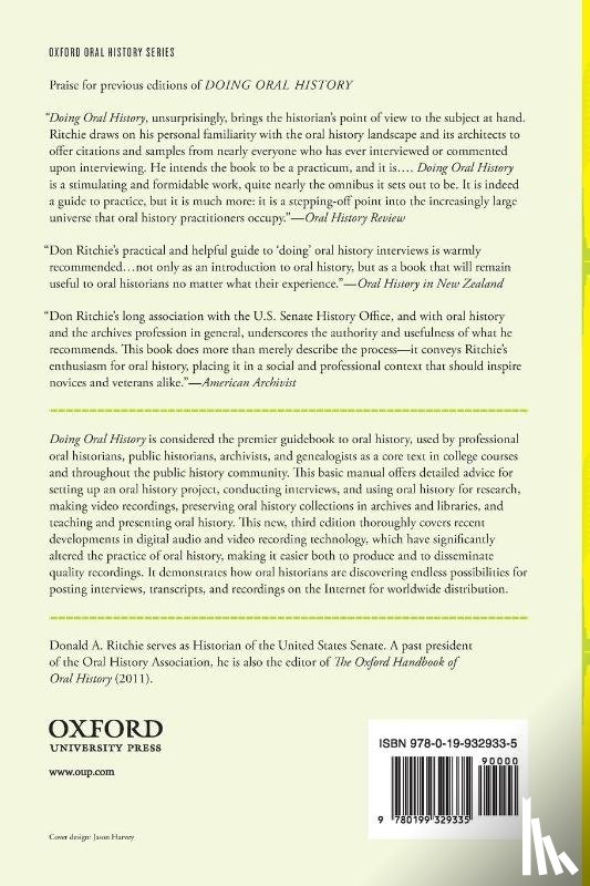 Ritchie, Donald A. (Historian - Doing Oral History
