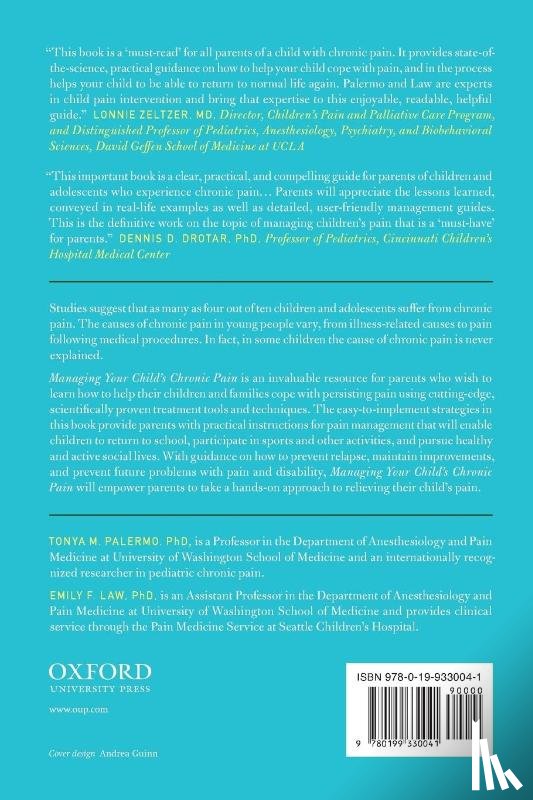 Palermo, Tonya M. (Professor, Law, Emily F. (Acting Assistant Professor - Managing Your Child's Chronic Pain