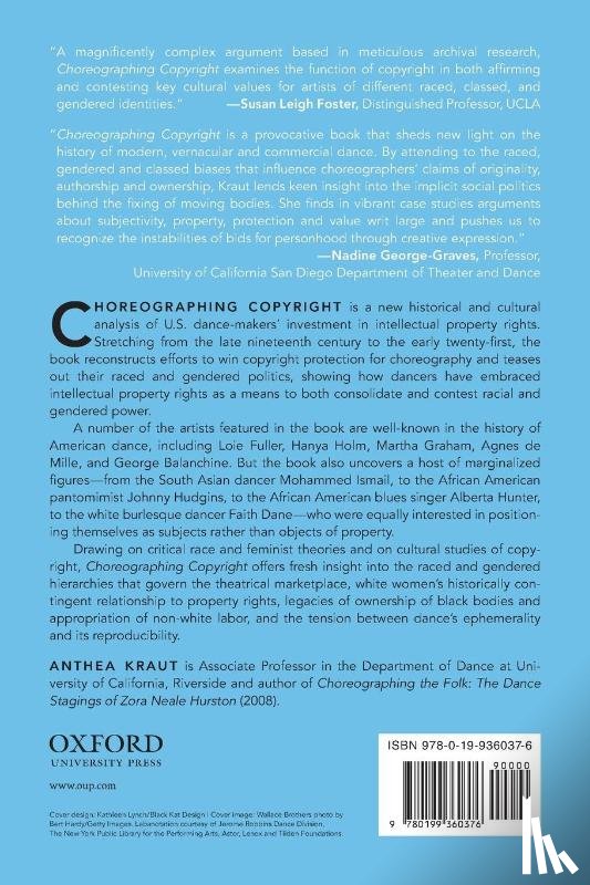 Kraut, Anthea (Associate Professor of Dance - Choreographing Copyright