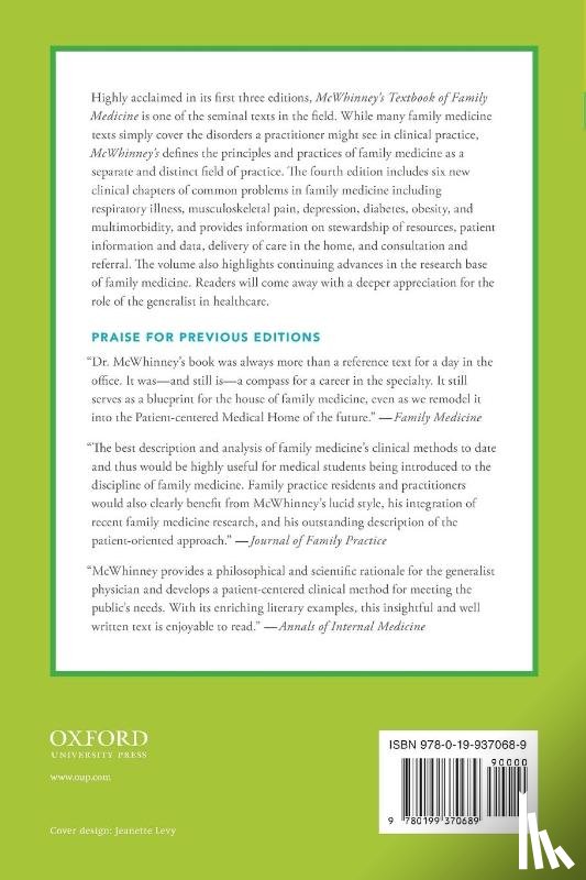 Freeman, Thomas R. (Professor of Family Medicine - McWhinney's Textbook of Family Medicine