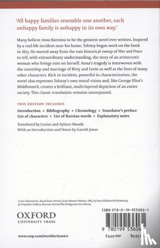 Tolstoy, Leo, Jones, W. Gareth (Professor of Russian - Anna Karenina