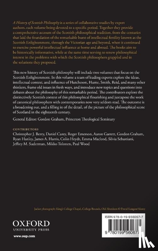  - Scottish Philosophy in the Eighteenth Century, Volume I