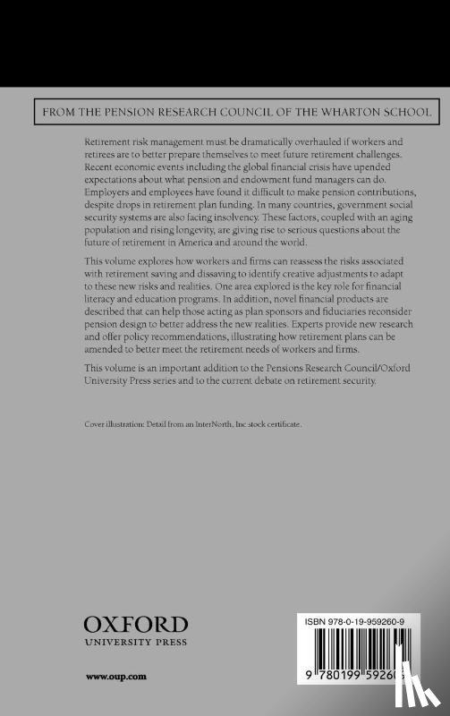  - Reorienting Retirement Risk Management