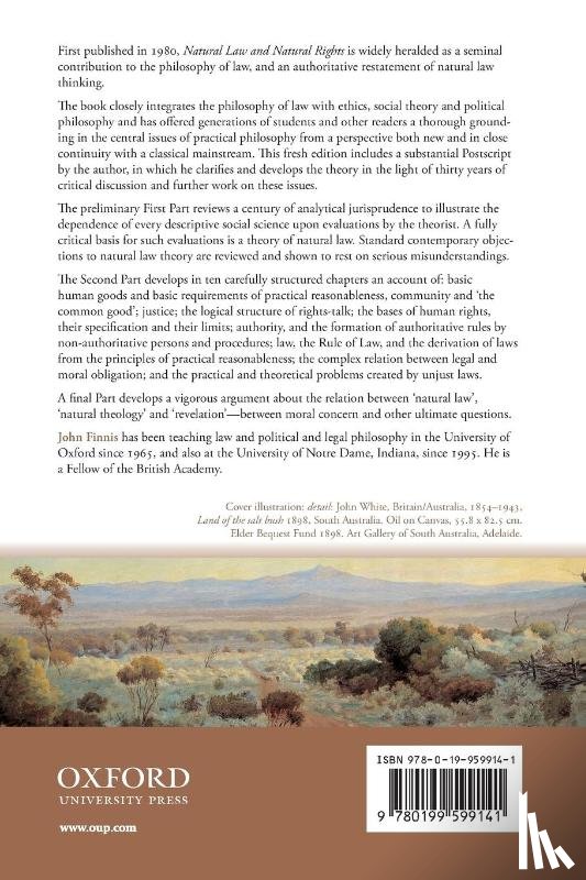 Finnis, John (Professor of Law and Legal Philosophy Emeritus at Oxford University and Professor of Law at the University of Notre Dame) - Natural Law and Natural Rights