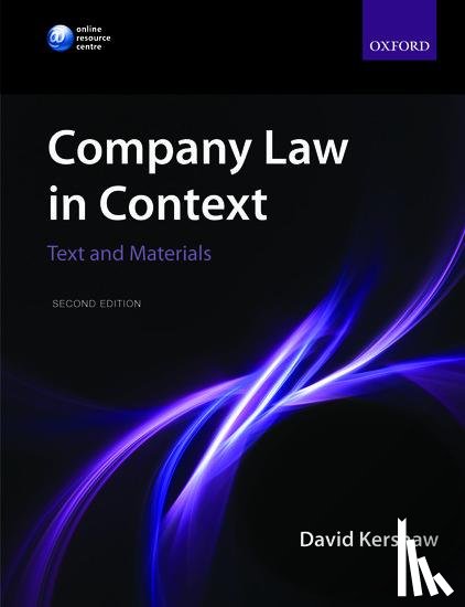 David (Senior Lecturer in Law, London School of Economics) Kershaw - Company Law in Context
