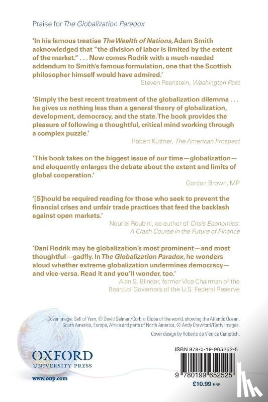 Rodrik, Dani (Rafiq Hariri Professor of International Political Economy - The Globalization Paradox